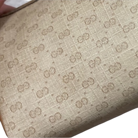 Gucci cream and brown micro gg mini barrel Boston crossbody bag Vintage rare - Picture 10 of 16